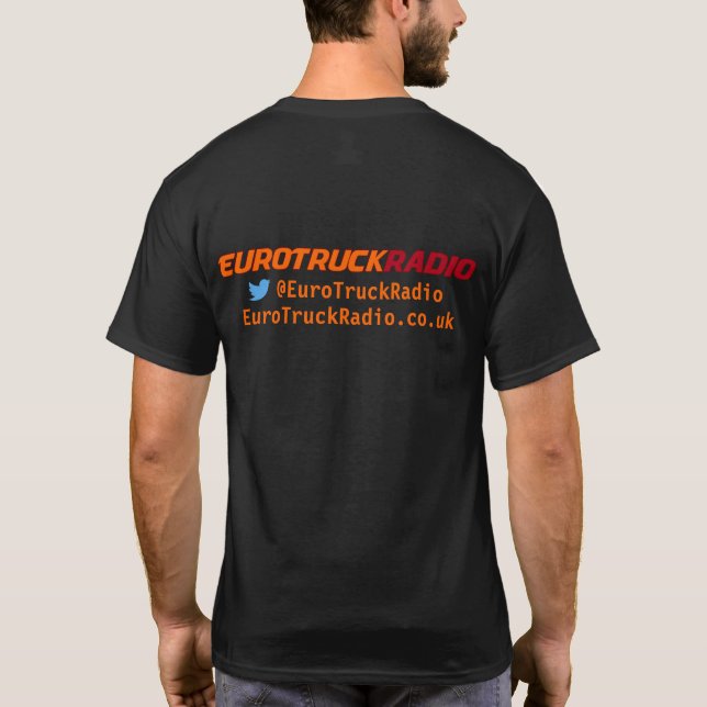 EuroTruckRadio - le T-shirt des hommes (Dos)