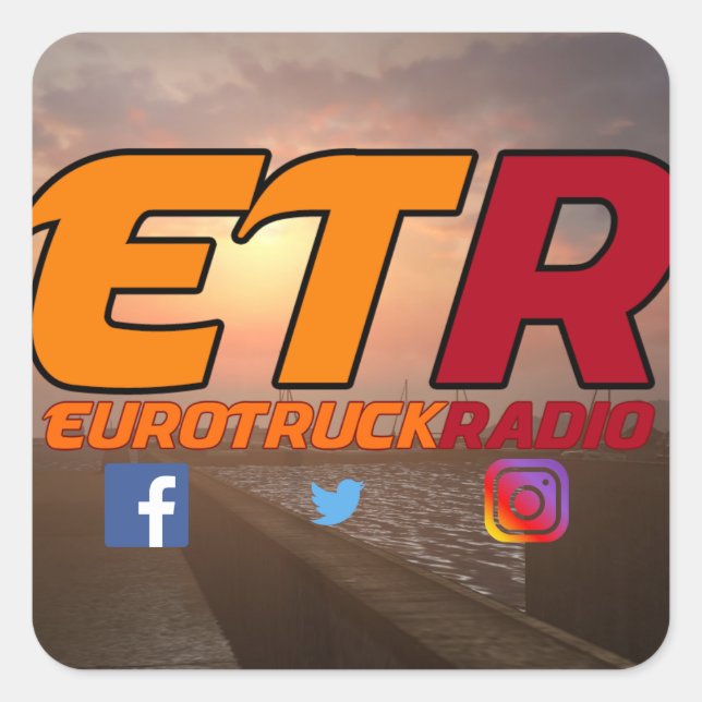 EuroTruckRadio Sticker Pack Design #1 (Vorderseite)