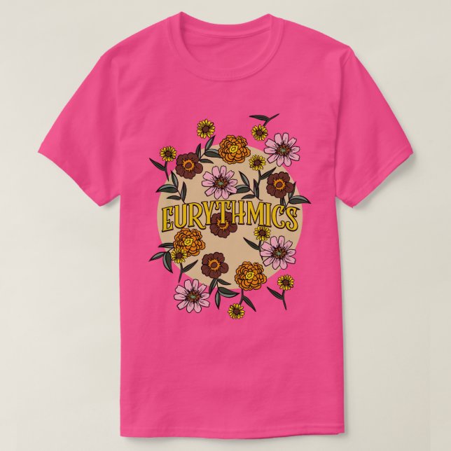 Eurythmiker Name Personalisierte Blume Retorus Flo T-Shirt (Design vorne)