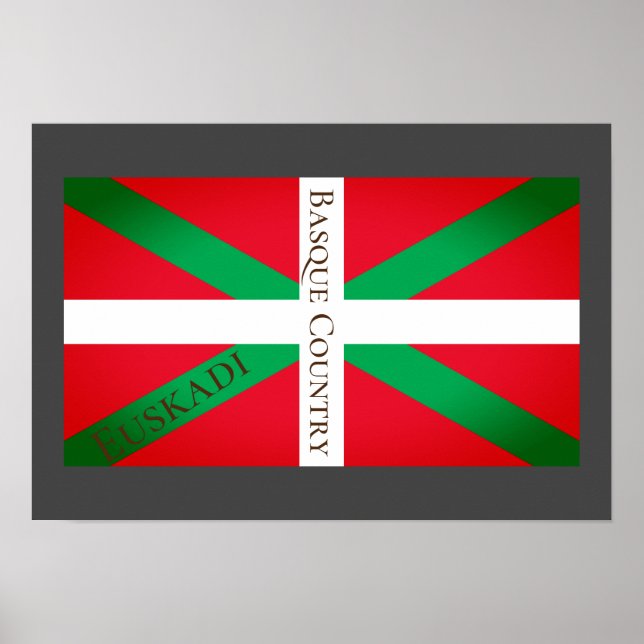 Euskadi Baskenland - Kulturflagge Poster (Vorne)