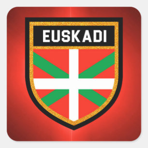 Euskadi Flag Quadratischer Aufkleber