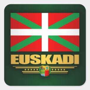 Euskadi Flag Quadratischer Aufkleber