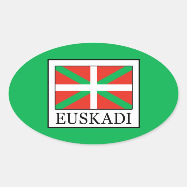Euskadi Ovaler Aufkleber (Vorderseite)