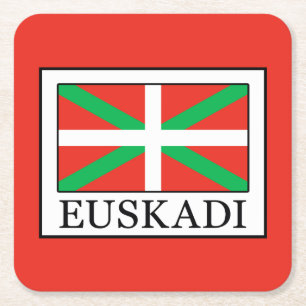 Euskadi Rechteckiger Pappuntersetzer
