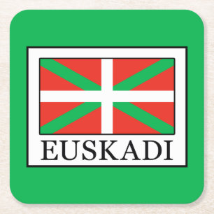 Euskadi Rechteckiger Pappuntersetzer