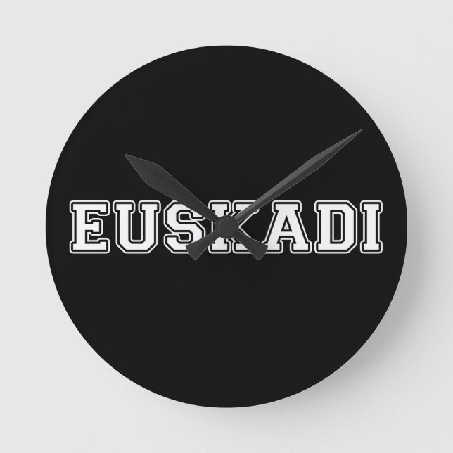 Euskadi Runde Wanduhr (Vorderseite)