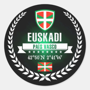 Euskadi Runder Aufkleber