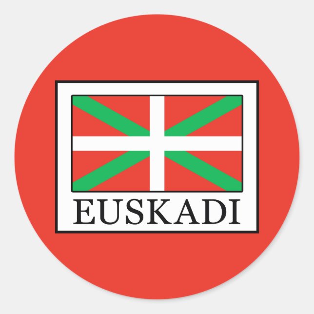 Euskadi Runder Aufkleber (Vorderseite)