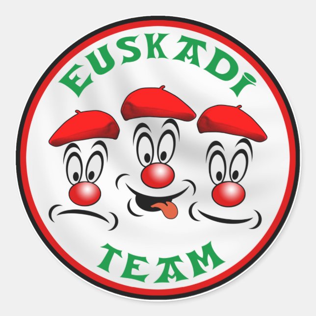 Euskadi-Team Runder Aufkleber (Vorderseite)