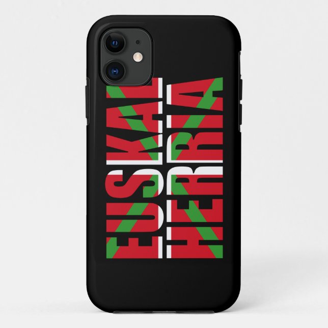 Euskal Herria bildet die baskische Flagge: Case-Mate iPhone Hülle (Rückseite)