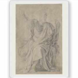 Eustache Le Sueur: Studie für die Figur des Astasi Aufkleber