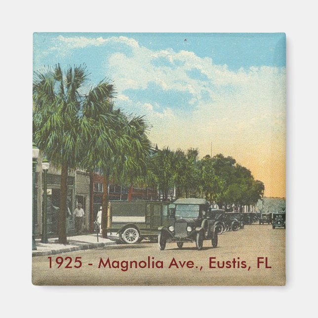 EUSTIS, FL - 1925 - Magnolia Ave. Magnet (Vorne)