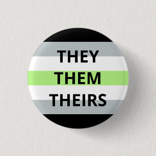 Eux/Eux/Leurs Pronononounes Agender Badge