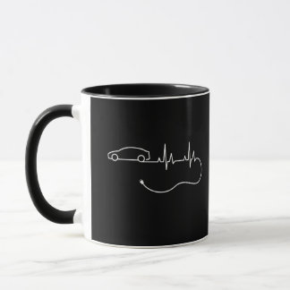 EV heartbeat electric car Tasse