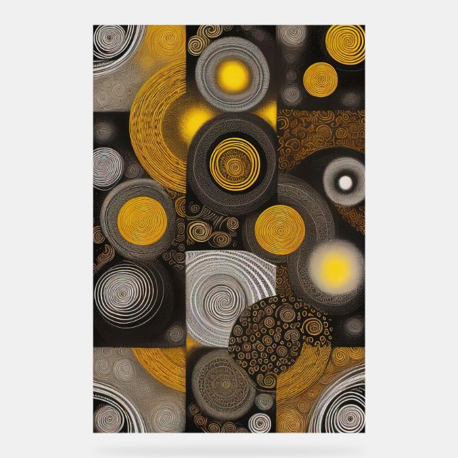 Eva 2 Abstract Design Acrylschild (Vorderseite)