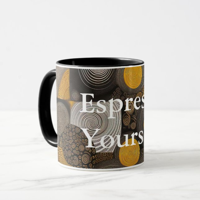 Eva 2 Abstract Design Combo-Tasse Tasse (Vorderseite Links)