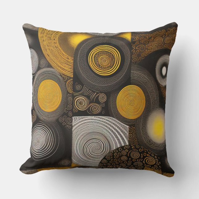Eva 2 Abstract Design Throw Kissen (Vorderseite)