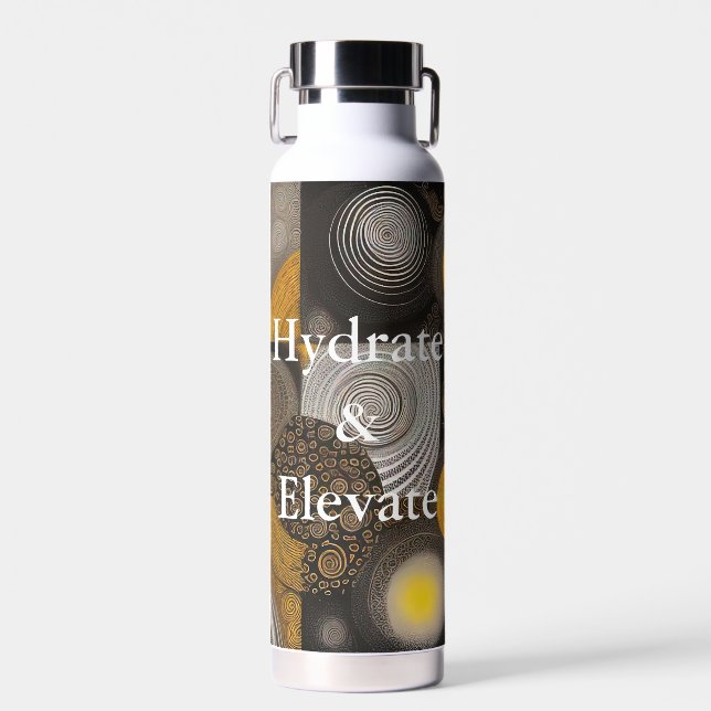 Eva 2 Abstrakte Design Wasserflasche Typ 2 Trinkflasche (Vorne)