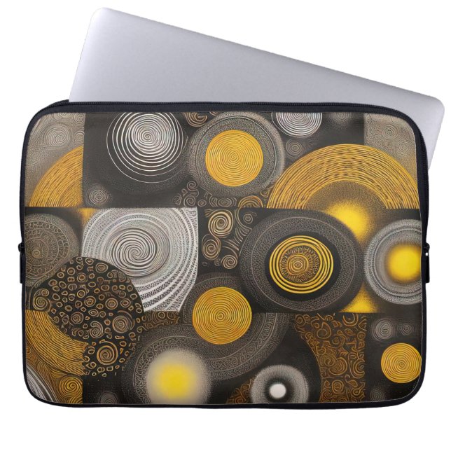 Eva 2 - Laptop-Fall für abstraktes Design Laptopschutzhülle (Vorderseite)