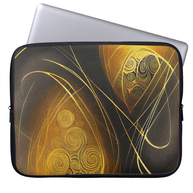 Eva 3 - Laptop-Fall für abstraktes Design Laptopschutzhülle (Vorderseite)