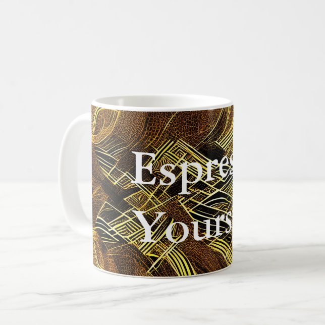 Eva 6 Abstract Design Classic Tasse (Vorderseite Links)