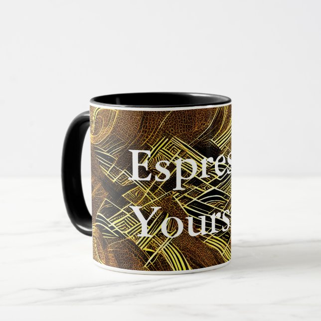 Eva 6 Abstract Design Combo-Tasse Tasse (Vorderseite Links)