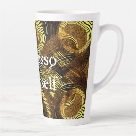 Eva 6 Abstract Design Latte Tasse