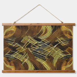 Eva 6 Abstract Design Wandteppich Mit Holzrahmen