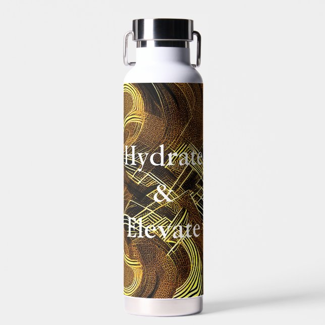 Eva 6 Abstrakte Gestaltung Wasserflasche Typ 2 Trinkflasche (Vorne)