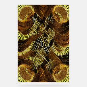Eva 6 Abstraktes Design Akryllische Beschriftung Acrylschild