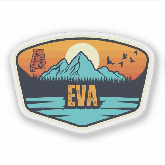 Eva, Alabama Aufkleber (Vorderseite)
