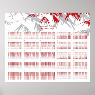 Eva Bamboo Verlasse Chinesische Hochzeitssatabelle Poster