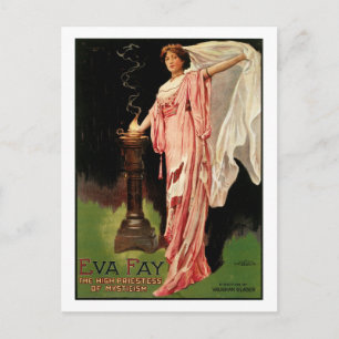 Eva Fay ~ Die hohe Priesterin der Mystik Postkarte