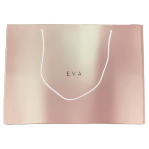 EVA Rose Gold Blush Höhepunkt Minimales Geschenk Große Geschenktüte