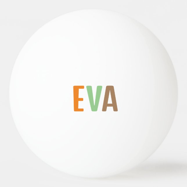 Eva Tischtennisball (Vorderseite)