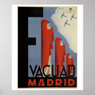 Evakuieren Sie Madrid (1937) _Propaganda Plakat