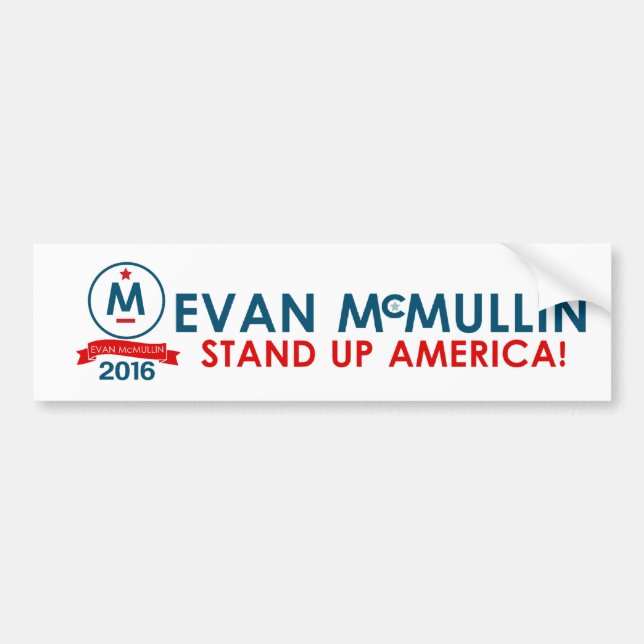 Evan McMullin - stehen Sie oben Amerika! Autoaufkleber (Vorne)
