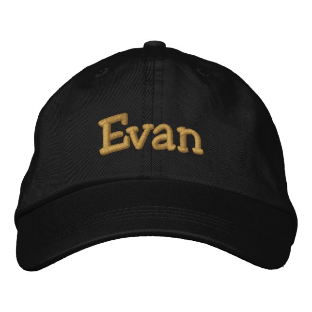 Evan Personalisiert Baseball Cap / Hat Bestickte Kappe (Vorderseite)