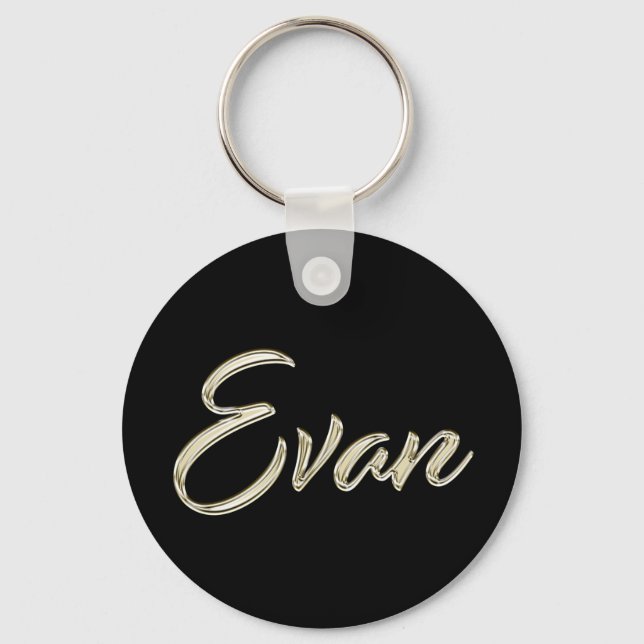 Evan whitegold Button Schlüsselanhänger (Vorderseite)