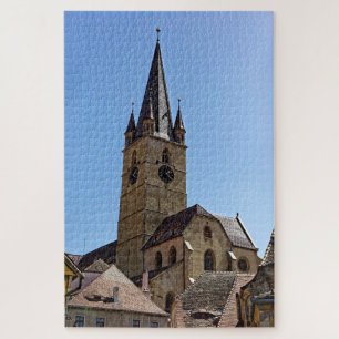 Evangelichal Kathedrale Tower Sibiu Rumänien