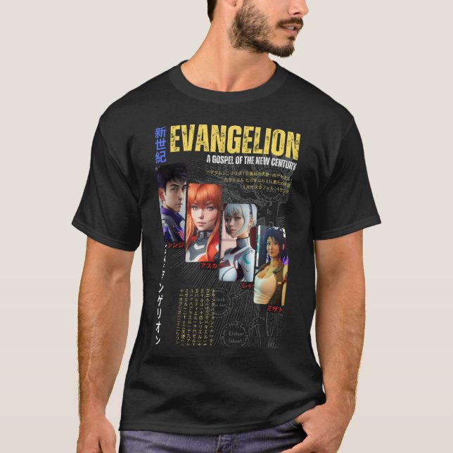 Evangelion Angels T-Shirt (Vorderseite)