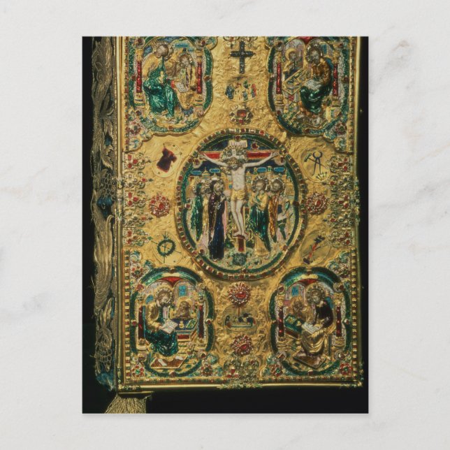 Evangelium, Gold mit Repousen Postkarte (Vorderseite)