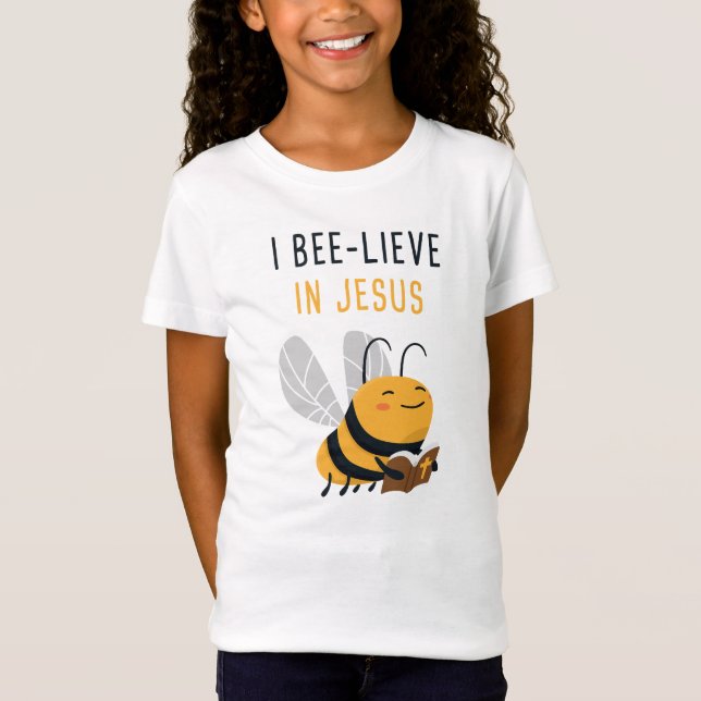 Evangelium Kinder Christlicher Glaube Niedliche Bi T-Shirt (Vorderseite)