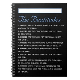Evangelium Matthew Beatitudes Heilige Schrift Notizblock