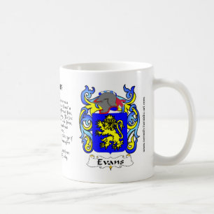 Evans-Familienwappen-Tasse Kaffeetasse