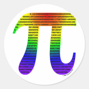 Evan's Pi #2 Runder Aufkleber