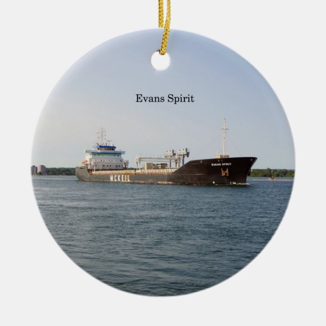 Evans Spirit-Ornament Keramik Ornament (Vorne)