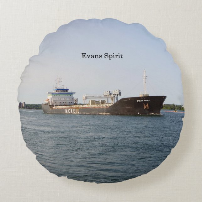 Evans Spirit Rundkissen Rundes Kissen (Vorderseite)