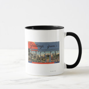 Evanston, Illinois - große Buchstabe-Szenen Tasse