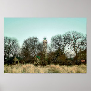 Evanston Leuchtturm Poster